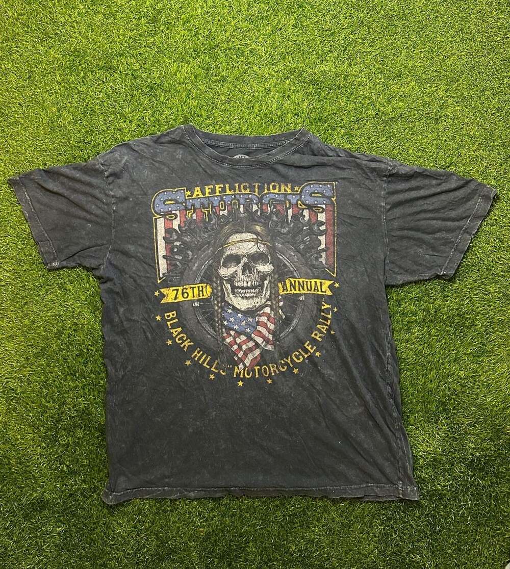 Affliction 76th Annual Sturgis 2016 Motorcycle Rally T-Shirt Size 2X-Large